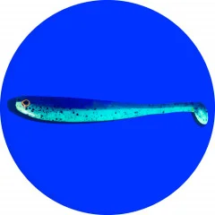 Zander Shad Set 5 Stück 12 cm Gummiköder Angeln Green Pumpkin - UV-Aktiv