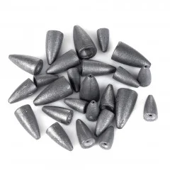 Zite Fishing Bullet Blei Sortiment 25 Angelgewichte 3,5g - 14g - ideal für Barsch & Zander - Insgesamt 25 Stück