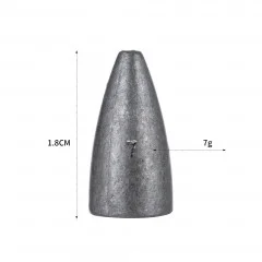 Zite Fishing Bullet Blei Angelgewichte 7g 5 tlg. ideal für Barsch & Zander - Robust & Langlebig