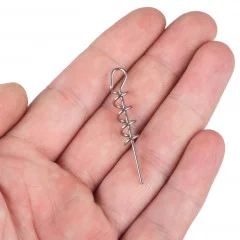 Zite Fishing Corkscrew Korkenzieher Spiralen Gummiköder 4,2cm x 1mm 15 tlg. - Verschiedene Größen