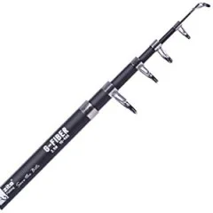 Zite Fishing 1x Teleskoprute 240cm + 1x Rolle bespult + 1x Unterfangkescher 160cm - Teleskop-Angelrute 2,40 m