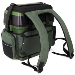 Zite Fishing Multi Angel-Koffer-Rucksack u. Sitz-Kiepe in 1 + Hakenlöser Zange Gebogen 18cm - Bequem zu tragen