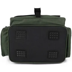Zite Fishing Angeltasche mit Tragegurt und 4 Kunstköderboxen 35 x 22 x 20 + Hakenlöser Zange Gebogen 18cm - Wasserdichter Boden