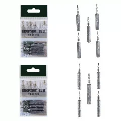 Drop Shot Starterbox 73 Teile mit Vorfachschnur Wirbel Haken Zite Fishing - 4x 5 Dropshot Bleie