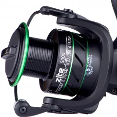 Zite Fishing Karpfen-Set Freilaufrolle Freerunner Reel 5000 5+1 BB 1000m monofile Angelschnur Camouflage - Mit 5+1 Kugellager uvm.