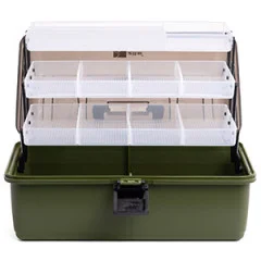 Angelkoffer 3-ladig als Gerätekasten für Angelzubehör 36,5x22x20cm Zite Fishing - Organisiert mit 3 Laden