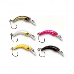 Zite Fishing Forellenwobbler Set 3,9cm 1,5g - Spoons- und Forellenteigalternative