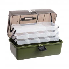 Angelkoffer Set mit viel Zubehör, Werkzeug, Rute + Rolle Bespult von Zite Fishing - Robuster Angelkoffer