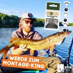 Gummistopper Schnurstopper Oval in 3 Gr. S,M & L Zite Fishing - Effizient und vielseitig einsetzbar