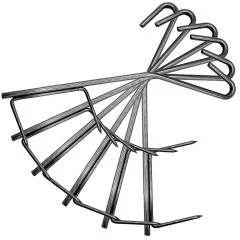 Zite Fishing Räucherhaken Set 18STK - Fisch, Fleisch & Mehr Räuchern - Korrosionsbeständig - 6, 12 & 18 Stück erhältlich