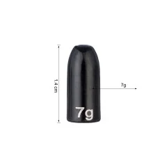 Zite Fishing Tungsten Bullet-Gewichte 3 x 7,2g - Nachhaltige Alternative