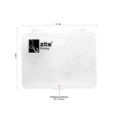 Zite Fishing Kleinteilebox mit 3 Fächer 11 x 9 x 2 cm - Guter Verschluss
