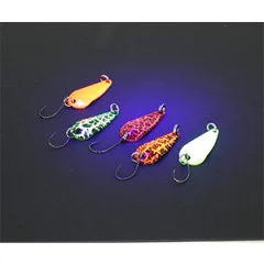 Zite Fishing Forellenblinker Neon 5er Set 3 cm 3 g - UV-aktive Farben