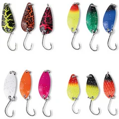Zite Fishing Forellen Spoon Sortiment 13-teilig Neon Bunt 3g - 12 Blinker