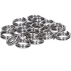 Zite Fishing Sprengringe Sortimentsbox - 150 Splitringe Angeln im Set - Edelstahl
