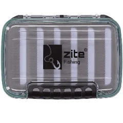Zite Fishing Trout Spoon Box - Fliegenbox - Köderbox 15x10x4cm - Transparenter Deckel