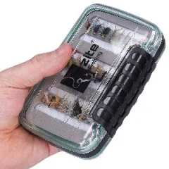 Zite Fishing Fliegenset mit Box - Set mit 24 Fliegen zum Fliegenfischen - Wasserdicht