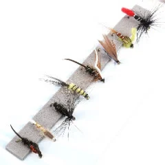 Zite Fishing Fliegenset mit Box - Set mit 24 Fliegen zum Fliegenfischen - Insgesamt 24 Fliegen