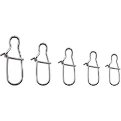 Zite Fishing Karabiner Snaps Einhänger Sortiment für Spoons 150 Stück - Hohe Tragkraft