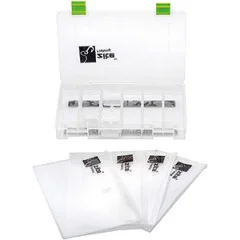 Zite Fishing Sling-Bag Umhängetasche Spinnfischen mit Box & Tüten - Inkl. Tacklebox und 4 Köderbeutel