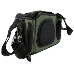 Zite Fishing Sling-Bag Umhängetasche Spinnfischen mit Box & Tüten - Gepolsterter Bauch- und Seitenbereich
