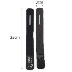 Zite Fishing Rutenband Neopren Klettband Angelruten 10 Stück - Maße: 25 x 3 cm