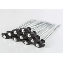 Zite Fishing T-Pegs Zeltheringe Set mit Tasche 10 Stück - Fester Halt bei jedem Untergrund
