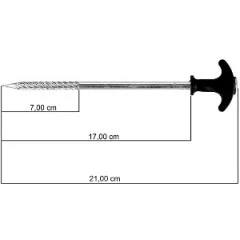 Zite Fishing T-Pegs Zeltheringe Set mit Tasche 10 Stück - Maße