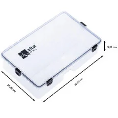 Köderbox & Angelbox Waterproof Serie Groß 35x21x9cm Zite Fishing - Maße: 34,5 x 21 x 9 cm