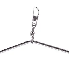 Anti Tangle Boom Sleeves Set Silber Metall 10 Stück 12cm - Montierter Wirbel