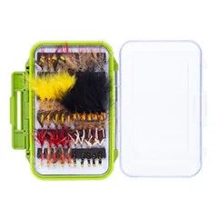 Fliegen Set Fliegenfischen 120 Stück in Box Zite Fishing - Robuste Fliegenbox