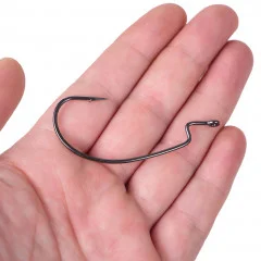 30 Stück Offset Haken Sortiment Angelhaken #2-3/0 in Box - Geeignet für das Finesse Angeln