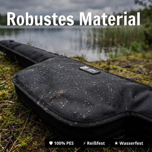 Einzel Rutenfutteral Spinnruten Rutentasche Gepolstert 130cm Zite Fishing - Robustes Material