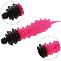 Zite Fishing Gummiwürmer(Lang) mit Tungstenhaken + 10 ml Dosierflasche(Fisch) - Weiches Material