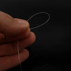 Fluorocarbon Vorfach Raubfisch Angeln 0,4mm 25 cm 4 Stück Set Zite Fishing - Nahezu unsichtbar