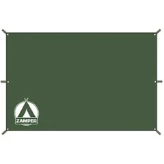 Zamper Tarp Zeltplane grün 3x3 m - Wasserabweisende Konstruktion