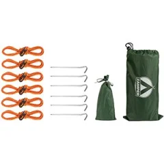Zamper Tarp Zeltplane grün 3x3 m - Zubehör für sicheren Aufbau