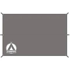 Zamper Tarp Zeltplane grau 3x3 m - Wasserdichtes Material