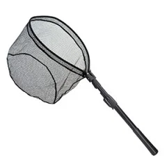Zite Fishing Einhand-Kescher gummiert 1,13 m + Fisch-Abhakmatte 130 cm + Hakenlöser-Zange 28 cm im Set - Spinn-Kescher Gummiert 113 cm