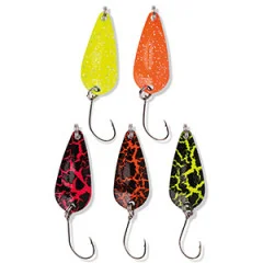Blinker Spoon Forellenköder Set mit Ködertasche Zite Fishing - Bunte Auswahl