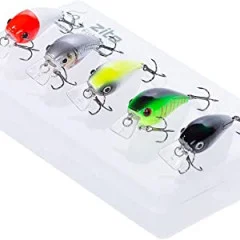Hecht und Zander Wobbler Set Crankbait Hardbait Zite Fishing - Typische Crankbait-Form
