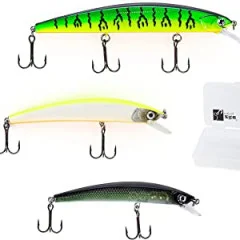 Hecht und Zander Wobbler Set Crankbait Hardbait Zite Fishing - Scharfe Haken