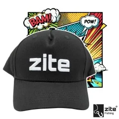 Zite Fishing Cappy Mütze Bestickt, Schwarz & Verstellbar - Hochwertige Verarbeitung
