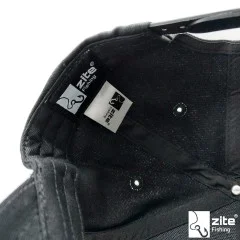 Zite Fishing Cappy Mütze Bestickt, Schwarz & Verstellbar - Einfach zu pflegen