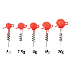 Zite Fishing Screw-In-Jigs Set 5-20g UV Aktiv Blei 25 STK in Box Gummiköder Angeln Raubfisch - Kompakt, vielseitig, schnell montiert
