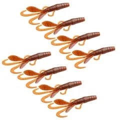 Gummiköder Krebsimitat Barsch & Zander Angeln Inzite Braw Toffy 8 STK Zite Fishing - Größeres Format für gezieltes Räuberangeln