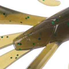 Gummiköder Krebsimitat Barsch & Zander Angeln Inzite Braw Mossy Swamp 8 STK Zite Fishing - Optimiert für Offset-Haken – dank Rückenschlitz