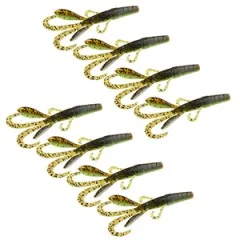 Gummiköder Krebsimitat Barsch & Zander Angeln Inzite Braw Sprinkled Croc 8 STK Zite Fishing - Großes Profil für kapitale Fänge