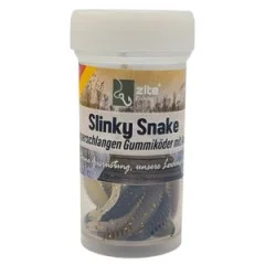 Zite Fishing Slinky Snake Natur Mix Knoblauch 8 cm 8 St. Schlangenförmig Gummi - Knoblaucharoma trifft Softbait