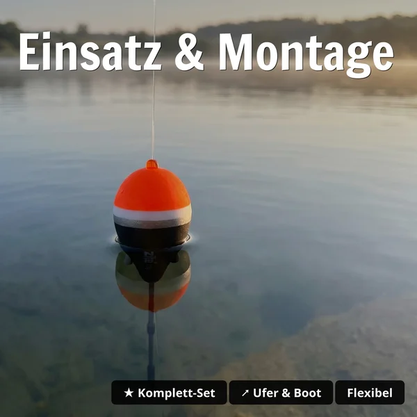 Zite Fishing Schlepp-Posen Set Rund 3g – Vorgebleit mit Dreifachwirbel & Gummistopper für Forelle & Hecht - Einsatz & Montage